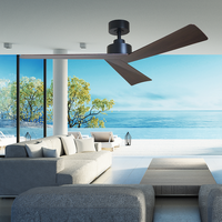 Vencha Bronte 52 DC Ceiling Fan Black-Walnut