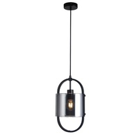 Vencha Dynamic Pendant Black/Smoke