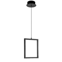 Vencha Dahli 1 Light LED Pendant Black 3000K