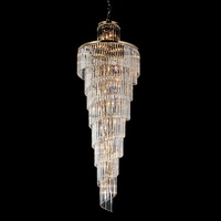 Vencha Chanel-L-GD Spiral Chandelier 700x2000