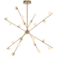 Telbix Captiva 24 Light Pendant Antique Gold