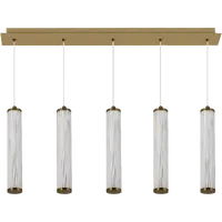 Calibo Charm 5 Light Bar Brass