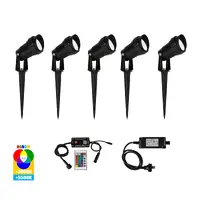 Havit Spitze 5x 3W WIFI LED Garden Spike Light Kit Black