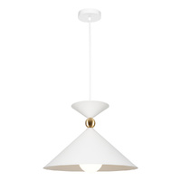 Krissy 1Lt Large Pendant White