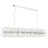 Telbix Lerida 18 Light Rectangular Pendant Chrome