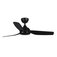 Martec Daytona 52" DC Smart  IP Rated Ceiling Fan Black