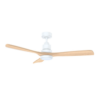 Martec Mallorca Mini 42" DC Ceiling Fan White/Natural with Light