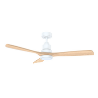 Martec Mallorca Mini 52" DC Ceiling Fan White/Natural with Light