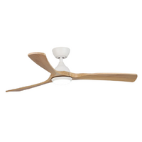 Martec Norfolk 56" DC Ceiling Fan White/Natural with Light 