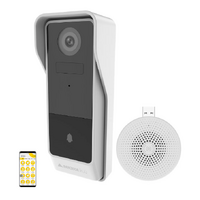 Mercator Ikuu Smart Wi-Fi Rechargable Video Doorbell