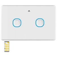 Mercator Ikuu Smart Zigbee Double Gang Light Switch with Neutral