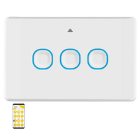 Mercator Ikuu Smart Zigbee Triple Gang Light Switch with Neutral