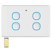 Mercator Ikuu Smart Zigbee Quad Gang Light Switch with Neutral